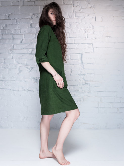 Сукня Corduroy_Зелений