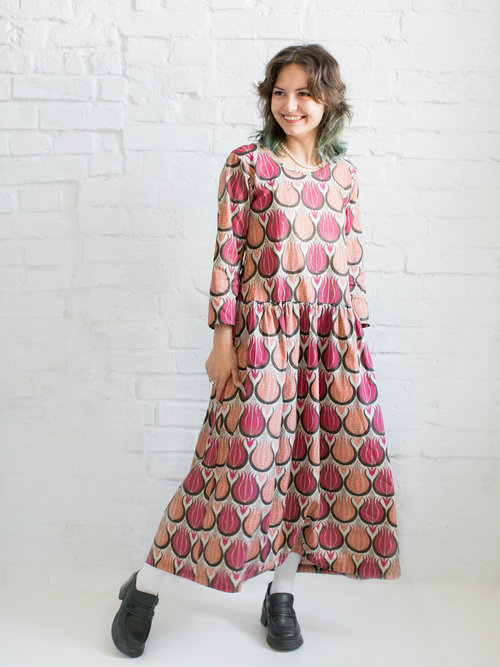 Платье Linen_розовый
