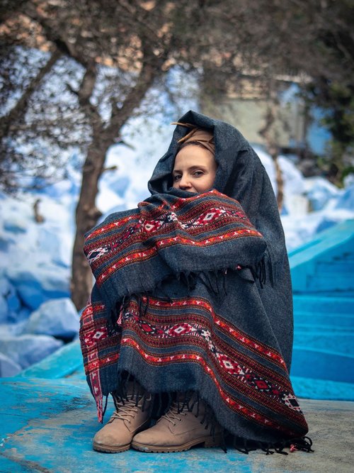 Шаль Ethnic _Black